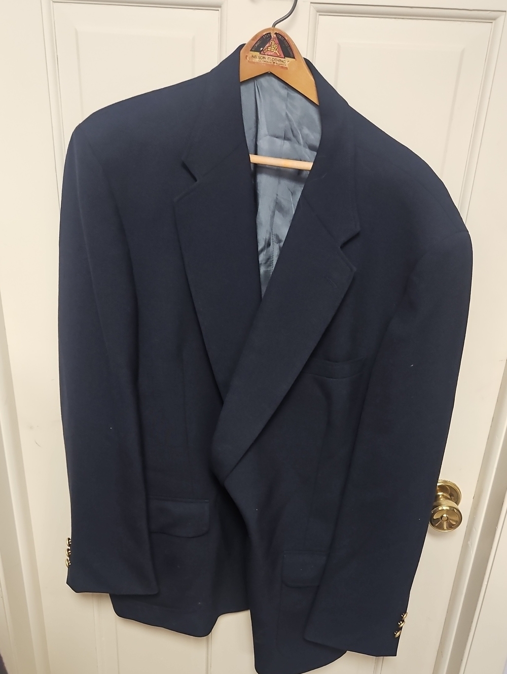 Vintage Wool Blend Sports  Navy Jacket Blazer